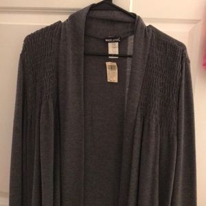 Gray wet seal cardigan